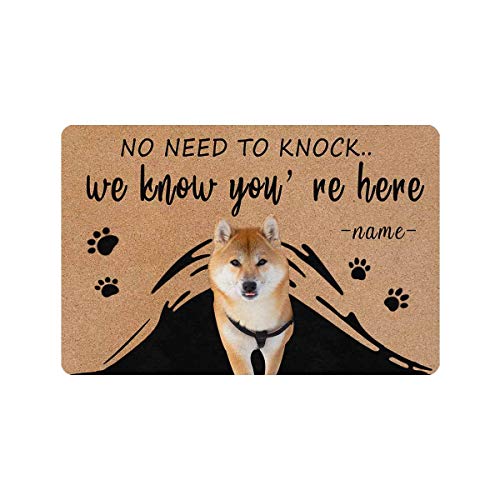 Shiba Inu Personalized Doormat - Custom Pet Decor