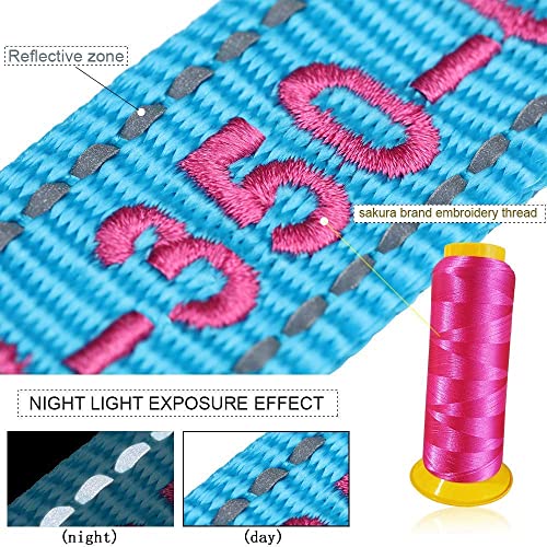 Custom Embroidered Dog Collar with Name and Phone