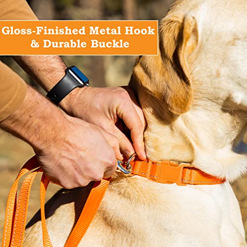 Personalized Reflective Nylon Dog Collars with Customized Name