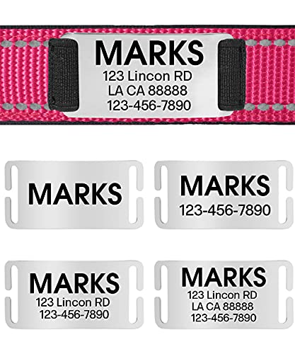 Personalized Reflective Nylon Dog Collar for Large Dogs