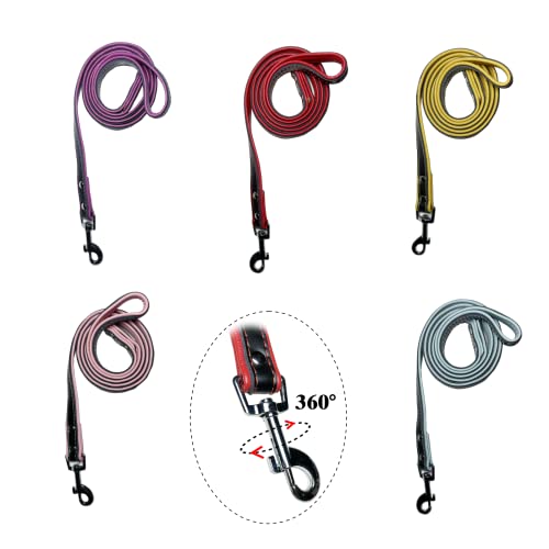 Custom Dog Collars with Name Plate, Braided Leather