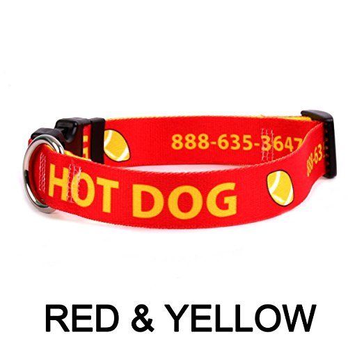 Custom Hi-Def Text & Art Dog Collar - 7 Sizes & 21 Colors