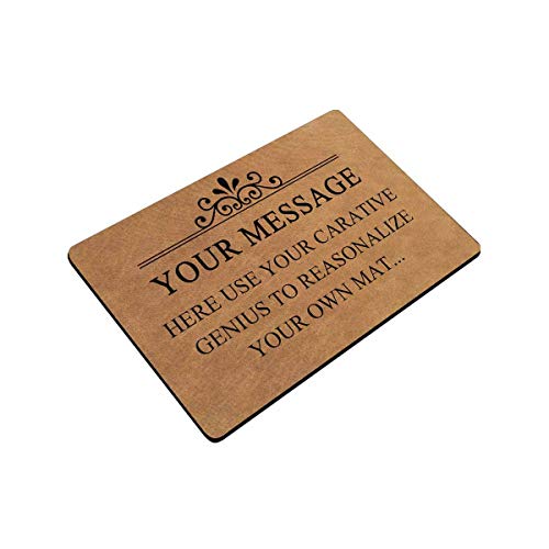 Personalized Custom Text Doormat with Your Message