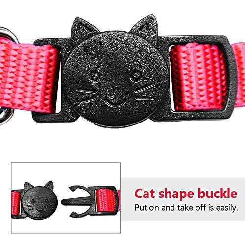 Personalized Embroidered Nylon Cat ID Collar with Bell
