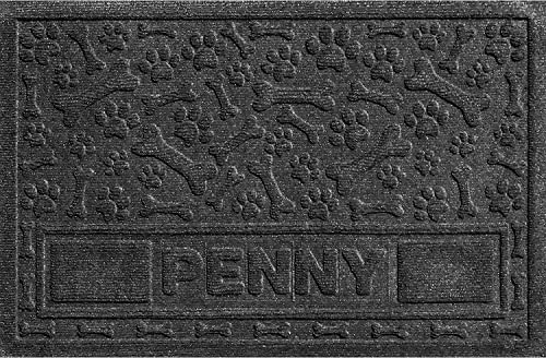 Personalized Waterhog Pet Mat with Paws & Bones