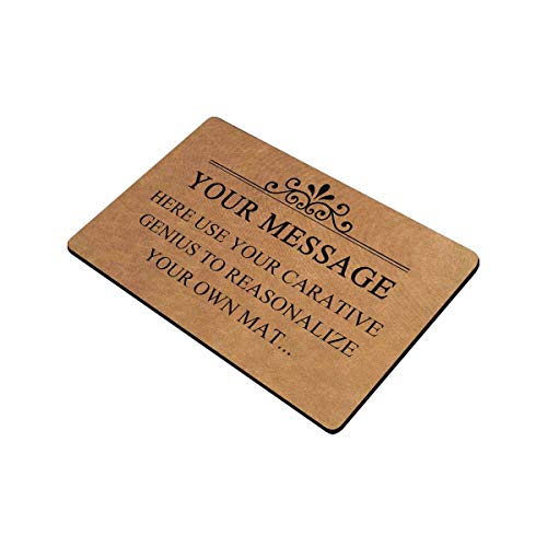 Personalized Custom Text Doormat with Your Message