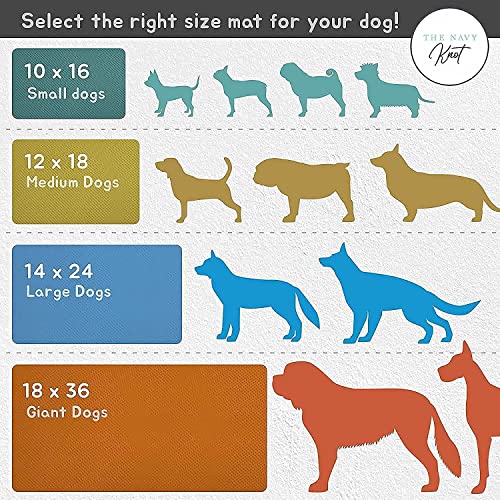 Personalized Waterproof Navy Pet Mat for Cats & Dogs