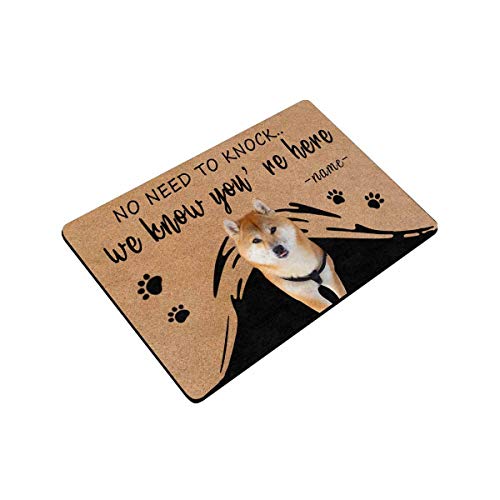 Shiba Inu Personalized Doormat - Custom Pet Decor