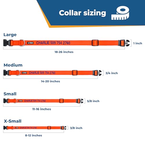 Personalized Dog Collar with Custom Embroidery for Pets