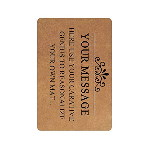 Personalized Custom Text Doormat with Your Message