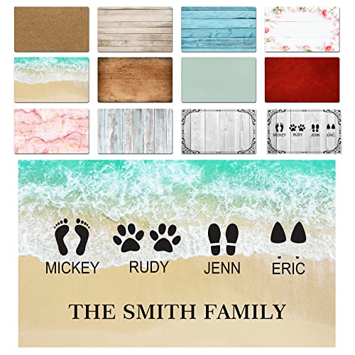 Personalized Family & Pet Name Welcome Mat