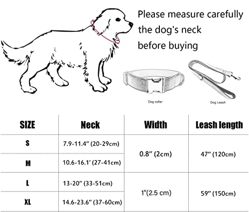 Personalized Plaid Dog Collar with Metal Buckle