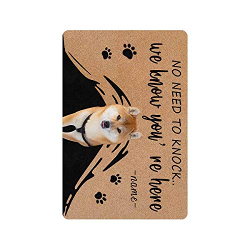 Shiba Inu Personalized Doormat - Custom Pet Decor