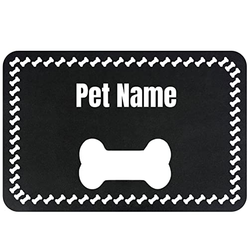 JMIPET Personalized Dog Food Mat with Waterproof, Non-Slip