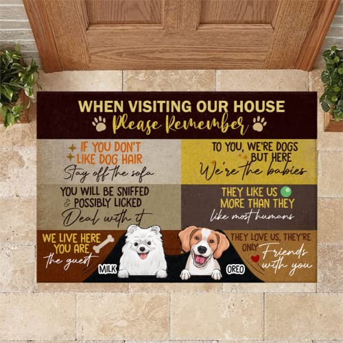 Personalized Dog Welcome Mat for Pet Lovers