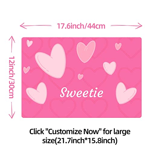 Personalized Waterproof Dog Food Mat with Non-Slip Design