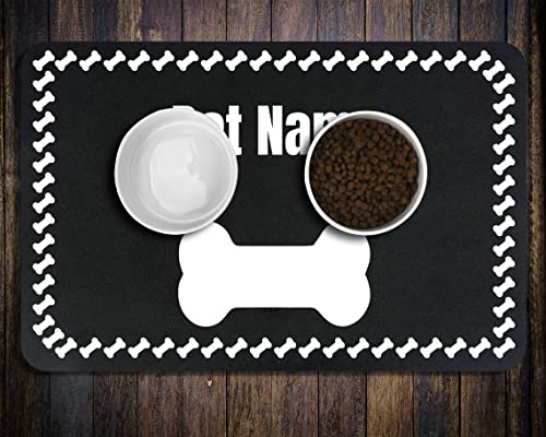 JMIPET Personalized Dog Food Mat with Waterproof, Non-Slip