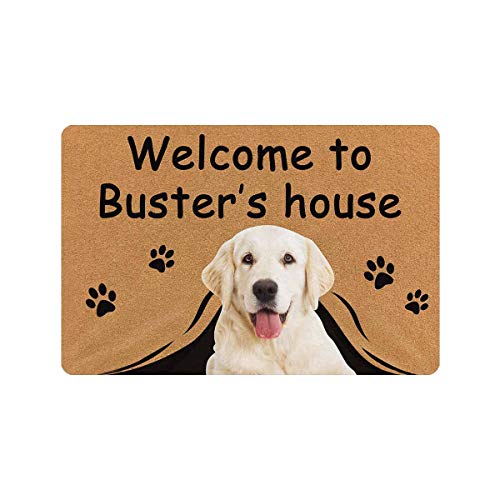 Personalized Dog Face Doormat - Welcome to Pup's House
