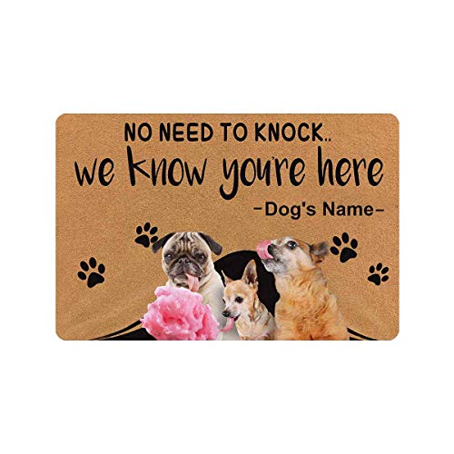 MyPupSocks Custom Pet Doormat with Personalized Photo