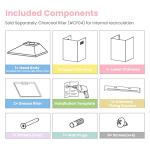 60cm Stainless Steel Chimney Cooker Hood with LED