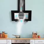 CIARRA Angled Cooker Hood with Carbon Filters & LED Lights