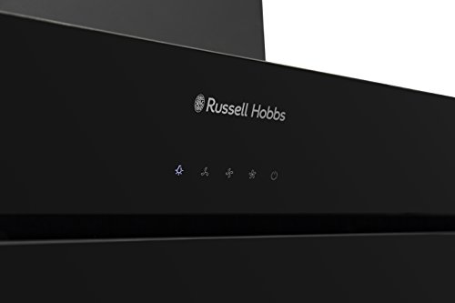 90cm Black Glass Chimney Cooker Hood