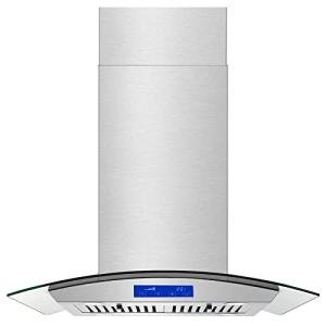 Stainless Steel Island Range Hood - 30 Inch