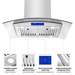 Stainless Steel Island Range Hood - 30 Inch