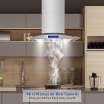 Stainless Steel Island Range Hood - 30 Inch