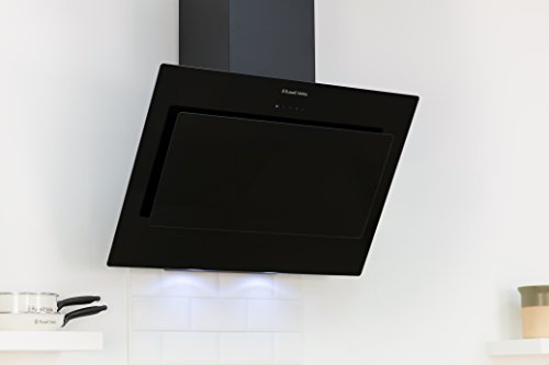 90cm Black Glass Chimney Cooker Hood