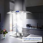 Stainless Steel Island Range Hood - 30 Inch