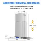 Stainless Steel Island Range Hood - 30 Inch