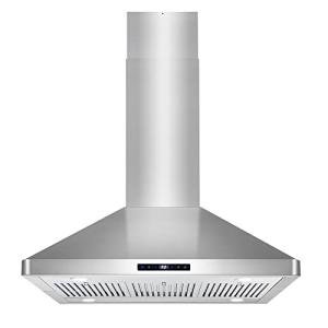 Island Range Hood with 3-Speed Fan, LED Lights