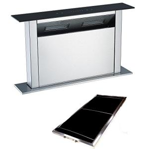 Cookology Island Downdraft Range Hood (60cm, Stainless Steel)