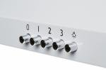White Pyramid Cooker Hood with 3 Speeds