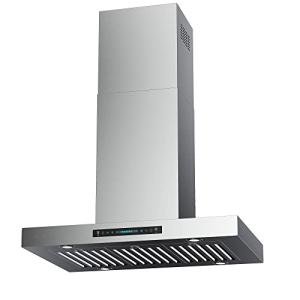 36" Stainless Steel Island Mount Range Hood