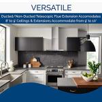 30" Stainless Steel Convertible Range Hood