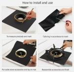 4 Pack Non-Stick Gas Range Hob Liner Set