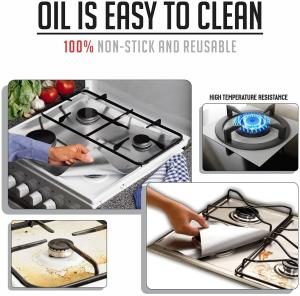Non-stick hob protector for gas cookers