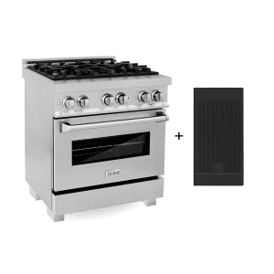 ZLINE 30" Electric Oven and Gas Cooktop Dual Fuel Range