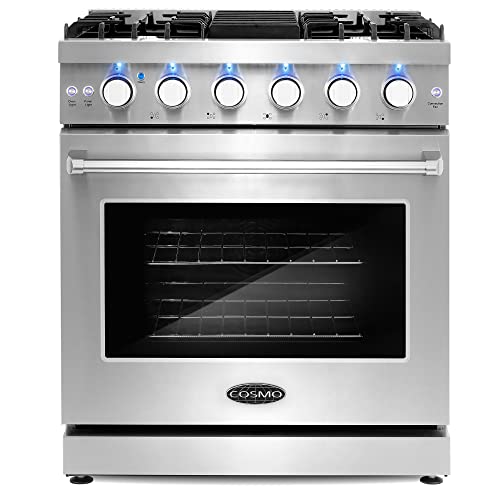 Cosmo 30" Gas Range with Convection Oven & 5 Burners