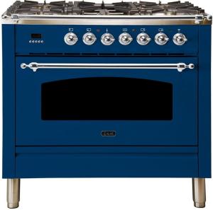 Ilve Nostalgie 36" Dual Fuel Range - Blue