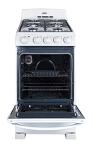 Summit 20" Gas Range with 4 Burners and Oven