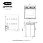 Cosmo 30" Gas Range with Convection Oven & 5 Burners