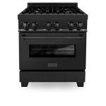 ZLINE 30" Dual Fuel Range in Black Stainless