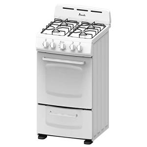 Avanti Gas Range Oven with Solid Door - White
