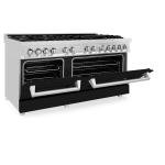 Black Matte Dual Fuel Range with 60" Width