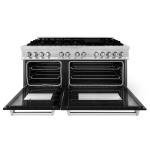 Black Matte Dual Fuel Range with 60" Width