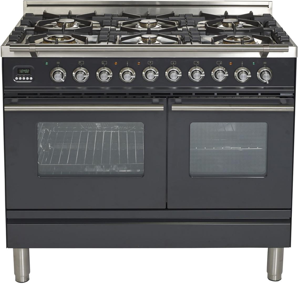 Ilve 40" Dual Fuel Dual Oven Range