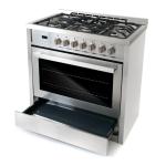 Cosmo Single Oven Dual Fuel Range in Stainless Steel